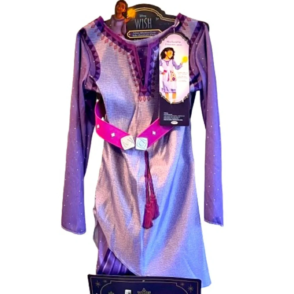 🆕- Disney's Wish Asha Dress Authentic Movie Licensed Costume Sizes 4-6X